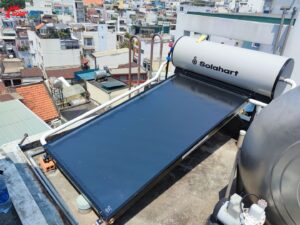 Máy nước nóng năng lượng mặt trời Solahart 150L phù hợp với gia đình 4-5 người sử dụng.